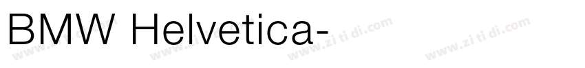 BMW Helvetica字体转换